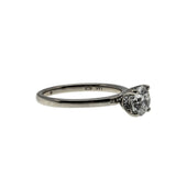 You're The One - Vintage 14K White Gold Natural Canadian Diamond Solitaire Engagement Ring (VR1041)