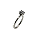 You're The One - Vintage 14K White Gold Natural Canadian Diamond Solitaire Engagement Ring (VR1041)
