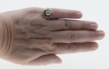 Crowned Heart -  Georgian 18th/19th  Century 14K Gold Silver Natural Rose-Cut Diamond Ring (GR036)