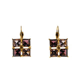 Autumn Hues - Vintage Gold Plated Crystal Rhinestone  Earrings (VE485)