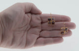 Autumn Hues - Vintage Gold Plated Crystal Rhinestone  Earrings (VE485)