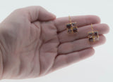 Autumn Hues - Vintage Gold Plated Crystal Rhinestone  Earrings (VE485)