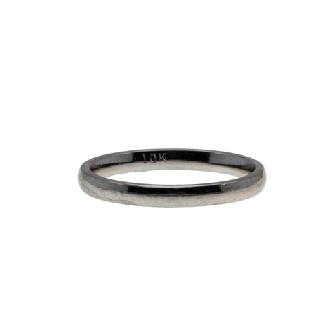 I Love You - Vintage 10K White Gold Wedding Band Ring (VR1042)