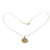 The Protected Traveller - Vintage 10K Gold Saint Christopher Pendant & 14K Gold Fill Chain (VP261)