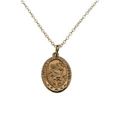 The Protected Traveller - Vintage 10K Gold Saint Christopher Pendant & 14K Gold Fill Chain (VP261)