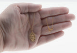 The Protected Traveller - Vintage 10K Gold Saint Christopher Pendant & 14K Gold Fill Chain (VP261)