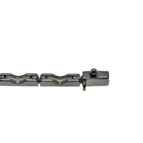 Emerald Isle - Estate 10K White Gold Natural Emerald & Diamond Bracelet (EB036)