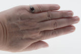 Warm Wishes - Estate Sterling Silver Natural Garnet Filigree Engraved Ring (ER423)