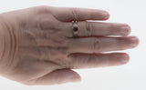 Crimson & Hearts - Estate Sterling Silver Natural Ruby Filigree Engraved Ring (ER424)