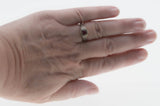 Crimson & Hearts - Estate Sterling Silver Natural Ruby Filigree Engraved Ring (ER424)