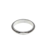 A Timeless Classic - Vintage European 19K White Gold Natural Diamond Wedding Band Ring (VR1045)