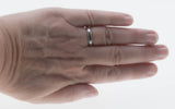 A Timeless Classic - Vintage European 19K White Gold Natural Diamond Wedding Band Ring (VR1045)