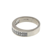 Mesmerizing - Vintage 14K White Gold Natural Diamond Wedding Ring Set (VR1046)