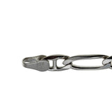 Figaro Mariner - Vintage Italian Sterling Silver Fancy  Link Bracelet  (VB131)