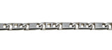Silvery Adornment - Vintage Sterling Silver Heavy Fancy Link Bracelet (VB132)