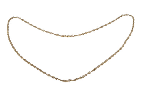 Adorn Me - Vintage 10K Gold Singapore Classic Chain Necklace (VN236)
