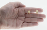 Ivory Rose - Vintage D'Orlan 22K Gold Plated Ivory Flower Clip-On Earrings (VE366)