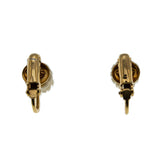Ivory Rose - Vintage D'Orlan 22K Gold Plated Ivory Flower Clip-On Earrings (VE366)