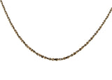 Golden Classic - Vintage 10K Gold Twisted Serpentine Chain Necklace (VN237)