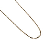 Golden Classic - Vintage 10K Gold Twisted Serpentine Chain Necklace (VN237)