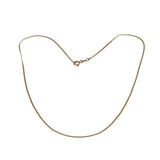 Dainty & Classic - Vintage 10K Gold flat Curb Chain Necklace (VN238)