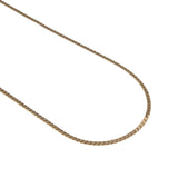 Dainty & Classic - Vintage 10K Gold flat Curb Chain Necklace (VN238)