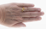 Luminous - Vintage Gold Plated Pearl & Crystal Rhinestone Ring (VR1055)