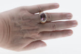 Retrofabulous - Vintage Sterling Silver Crystal Enamelled Ring (VR1056)