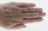 Something Blue - Estate 10K White Gold Blue Diamond Cluster Ring (ER286)