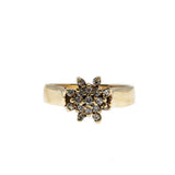 Starlight - Vintage 10K Gold Diamond Cluster Ring (VR825)