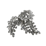 Whirlwind - Vintage Signed 'Sherman' Rhodium Plated  Austrian Swarovski Crystal Rhinestone Brooch  (VBR321)
