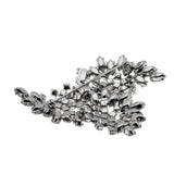 Whirlwind - Vintage Signed 'Sherman' Rhodium Plated  Austrian Swarovski Crystal Rhinestone Brooch  (VBR321)