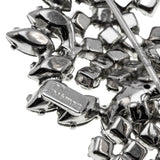 Whirlwind - Vintage Signed 'Sherman' Rhodium Plated  Austrian Swarovski Crystal Rhinestone Brooch  (VBR321)