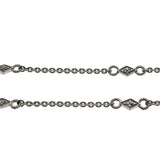 Key To Your Heart - Estate Sterling Silver Natural Diamond Necklace (EN002)