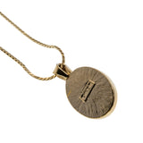 Avon Calling - Vintage Signed Avon Gold Plated Mabe Pearl Crystal Rhinestone Pendant & Clip-On Earring Set  (VP262)