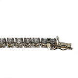 Up Town Girl - Vintage Sterling Silver Cubic Zirconia Tennis Bracelet (VB087)