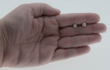 Femininity & Lustre - Vintage 10K Gold Cultured Saltwater Japanese Akoya Pearl Stud Earrings (VE488)