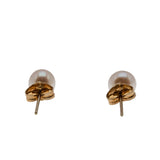 Femininity & Lustre - Vintage 10K Gold Cultured Saltwater Japanese Akoya Pearl Stud Earrings (VE488)