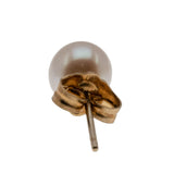 Femininity & Lustre - Vintage 10K Gold Cultured Saltwater Japanese Akoya Pearl Stud Earrings (VE488)