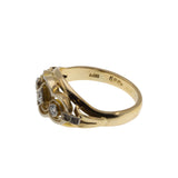Deco Delight - Art Deco 14K Gold Natural 'Old Mine Cut & Old European Cut' Diamond Ring (ADR293)