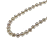 Lustrous Classic - Vintage 14K Gold Cultured Saltwater Japanese Akoya Pearl Necklace Strand (VN242)