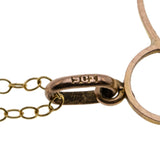 The Grass Is Greener - Edwardian English 9K Gold Natural Peridot & Seed Pearl Lavalier Pendant & 14K Gold Fill  Chain (EDP032)