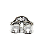 Grandeur Sparklers - Estate Sterling Silver Cubic Zirconia Stud Earrings (EE205)