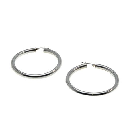 My Go Tos - Vintage Sterling Silver Hoop Earrings (VE491)