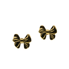 A Gift For You - Vintage Gold Plated Bow Earrings (VE492)