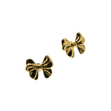 A Gift For You - Vintage Gold Plated Bow Earrings (VE492)
