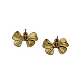 A Gift For You - Vintage Gold Plated Bow Earrings (VE492)