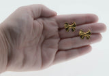 A Gift For You - Vintage Gold Plated Bow Earrings (VE492)