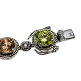 Autumn Hues - Vintage Sterling Silver Crystal Tennis Bracelet (VB134)