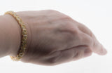 I feel like a Trillion Bucks - Vintage Gold Plated Canary Yellow Trillion Cut Cubic Zirconia Tennis Bracelet (VB135)